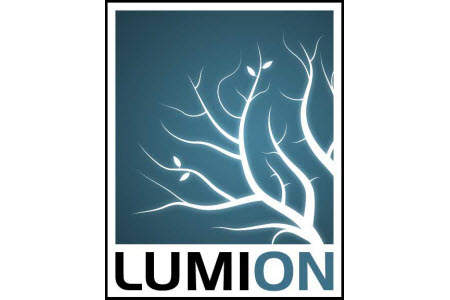 lumion logo black and white
